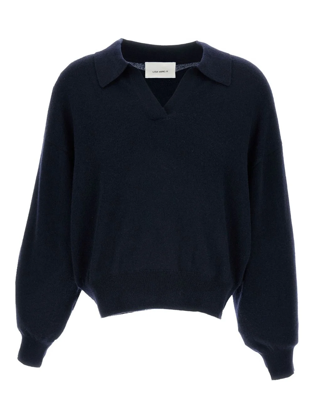 ribbed polo wool sweater - 1