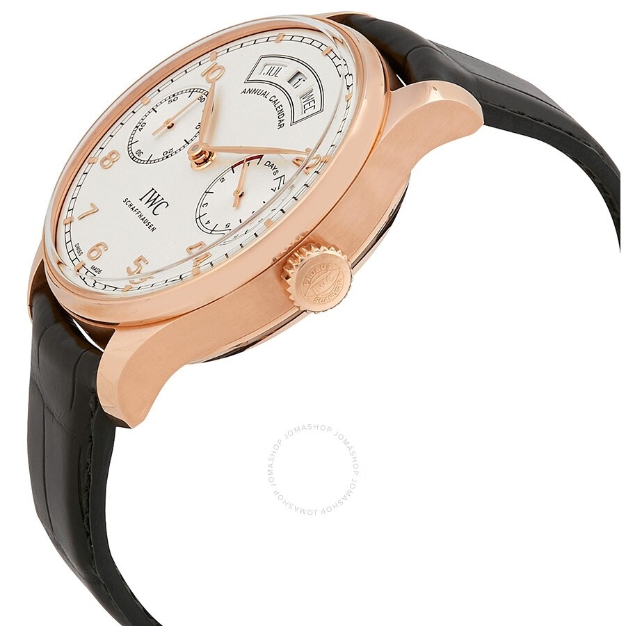 IWC Portugieser Perpetual Calendar Automatic Slate Grey 18 Kt Rose Gold Men's Watch IW503404 - 2
