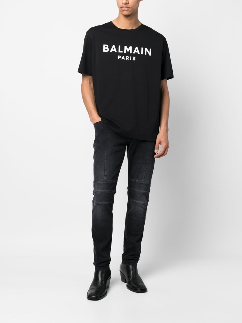 Balmain zipped-belt jeans outlook