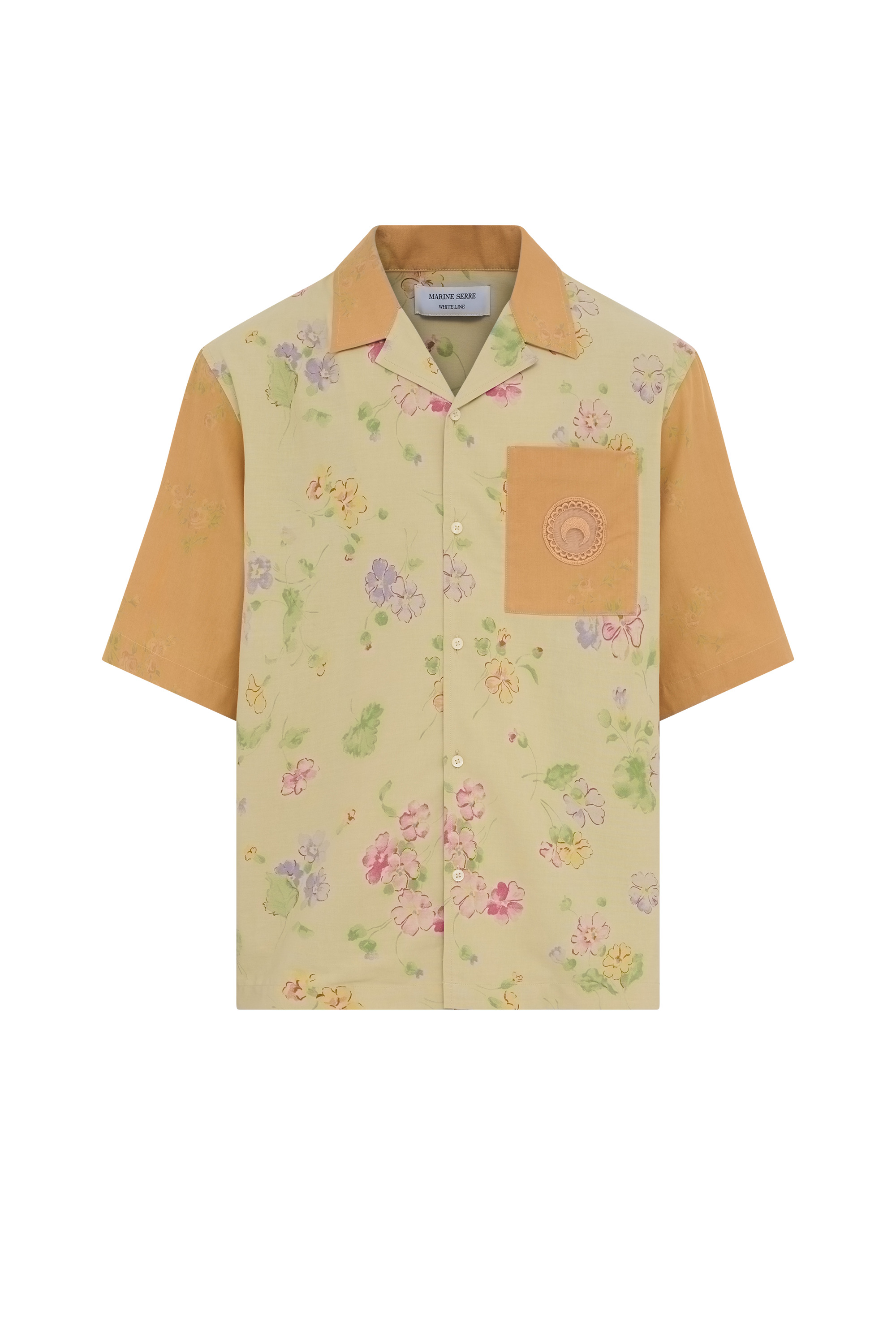 Upcycled Floral Linen Bowling Shirt - 9