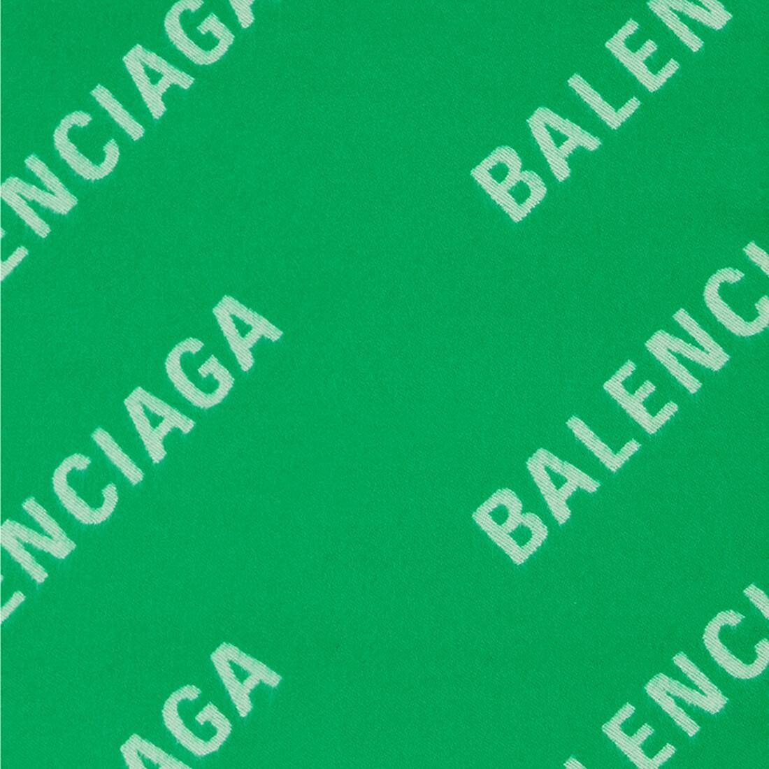 Allover Logo Macro Scarf in Bright Green - 3