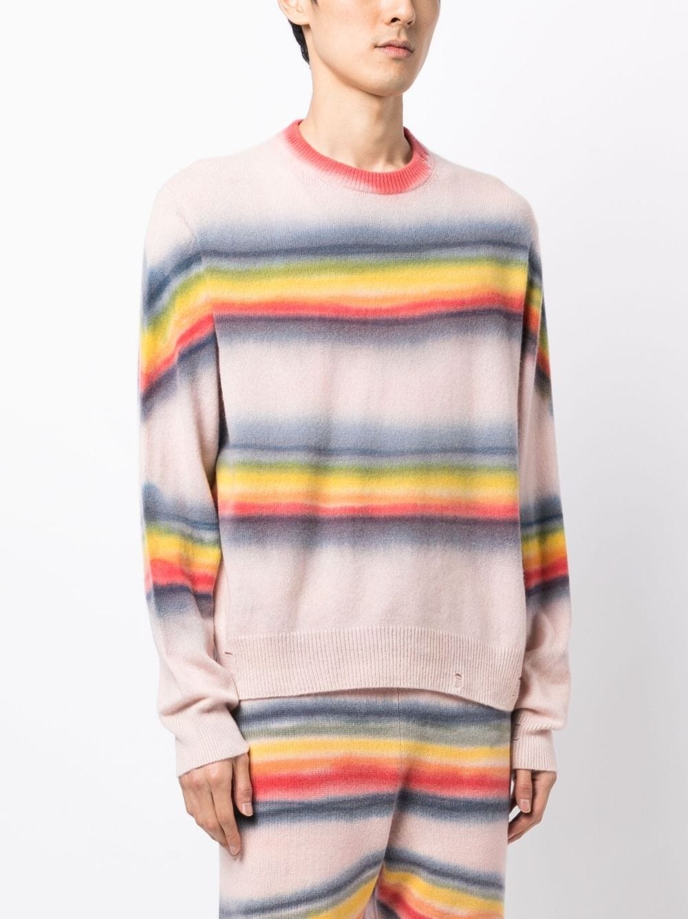 rainbow tie-dye crew-neck sweatshirt - 3