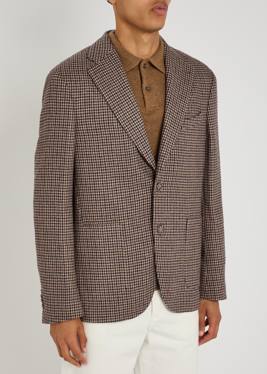 Officine Générale Houndstooth Wool-blend Blazer - 2