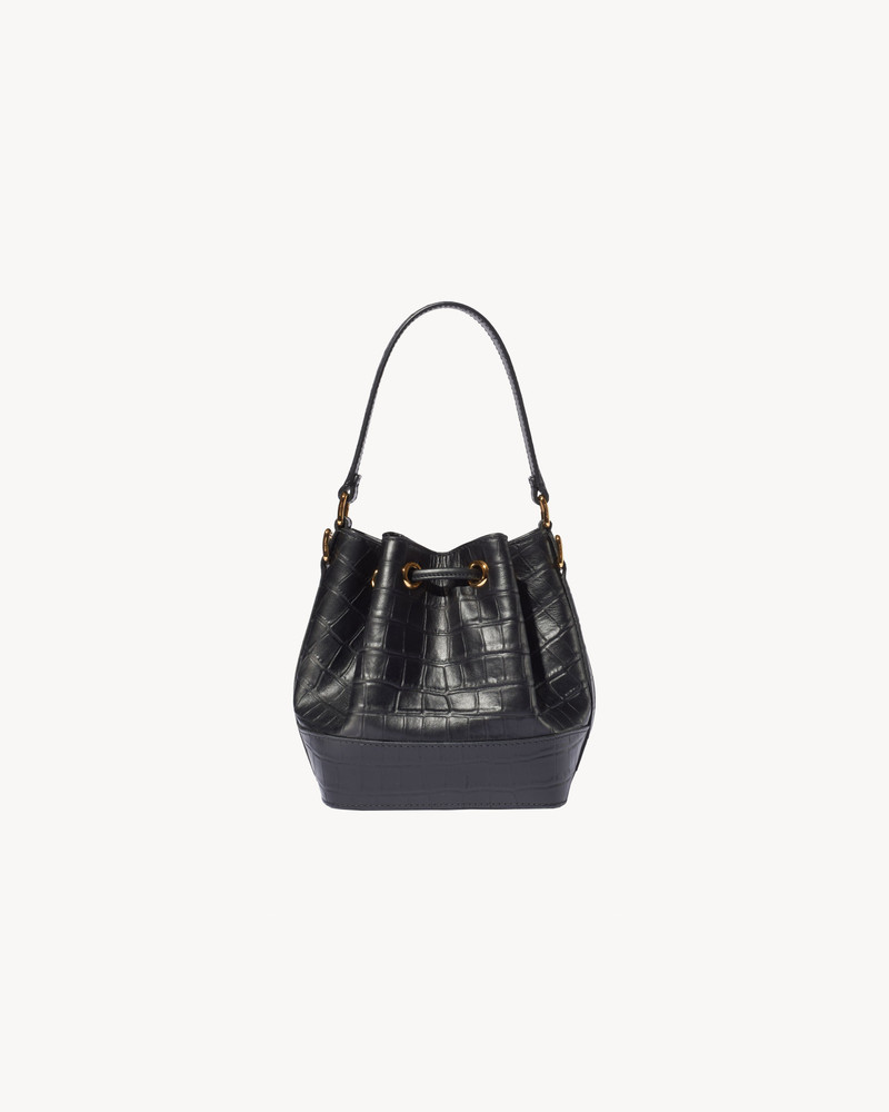 BRIGITTE MINI BUCKET BAG CROC 5