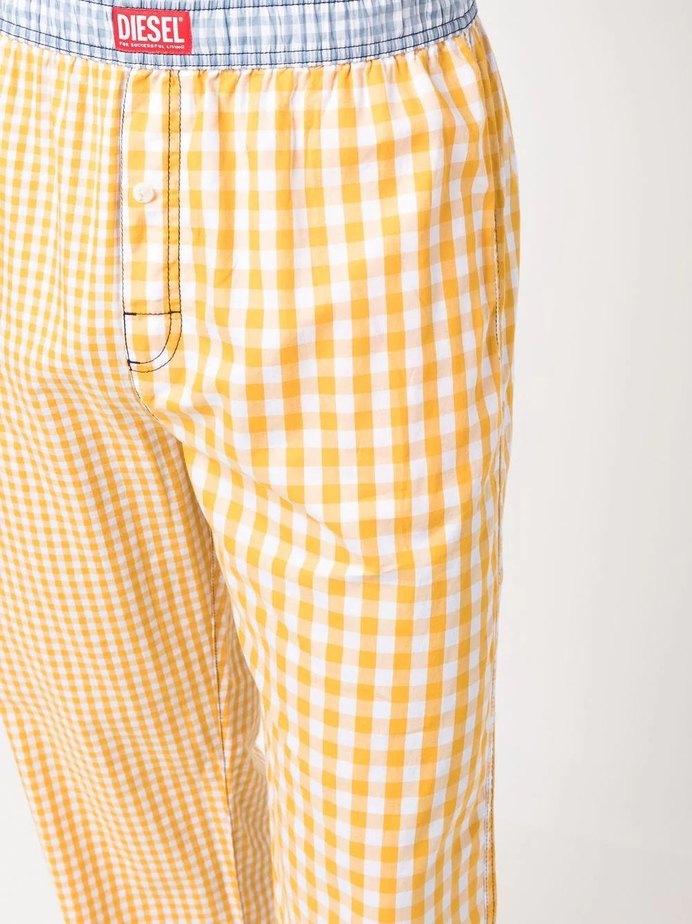 Derik gingham-check cotton pants - 5