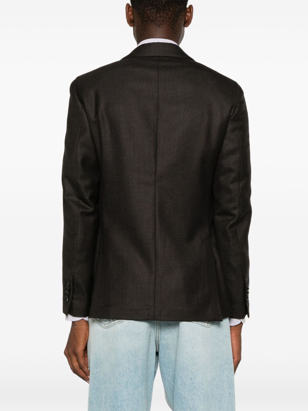 checked blazer - 4