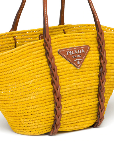 Prada Straw and Leather Tote outlook