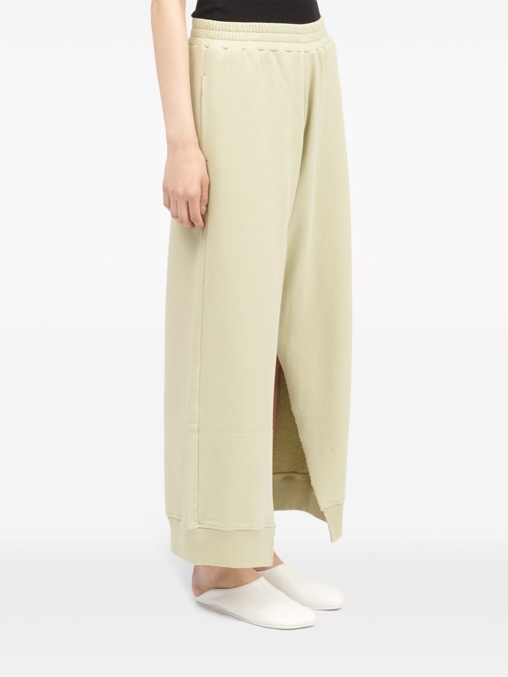 logo-tag cotton track pants - 3