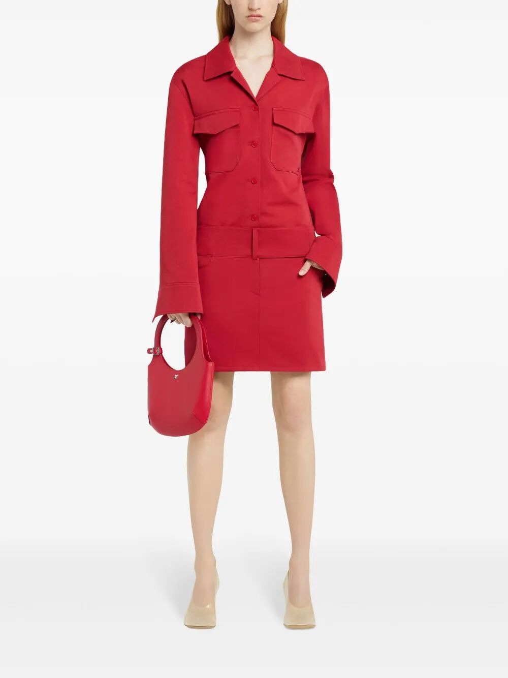 Courreges Women Mini Skirt Belted Polycotton - 4