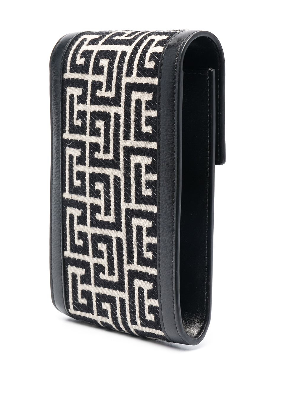 monogram leather phone case - 3