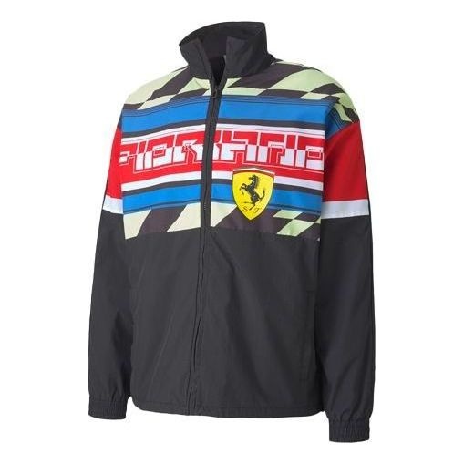 PUMA Scuderia Jacket Ferrari Woven Jacket 'Black Blue Red White' 596137-02 - 1