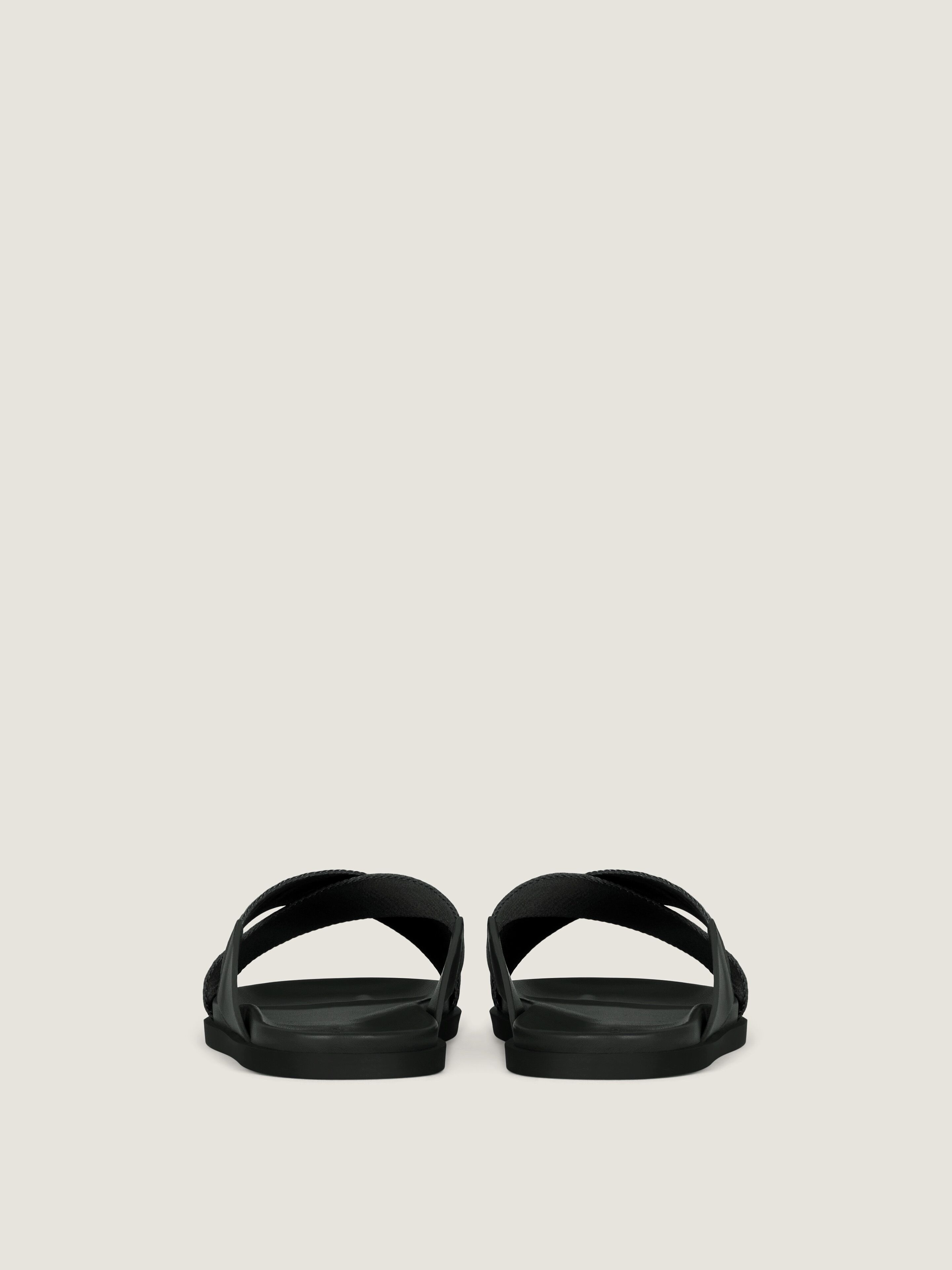 G PLAGE SANDALS WITH CROSSED STRAPS IN WEBBING - 6
