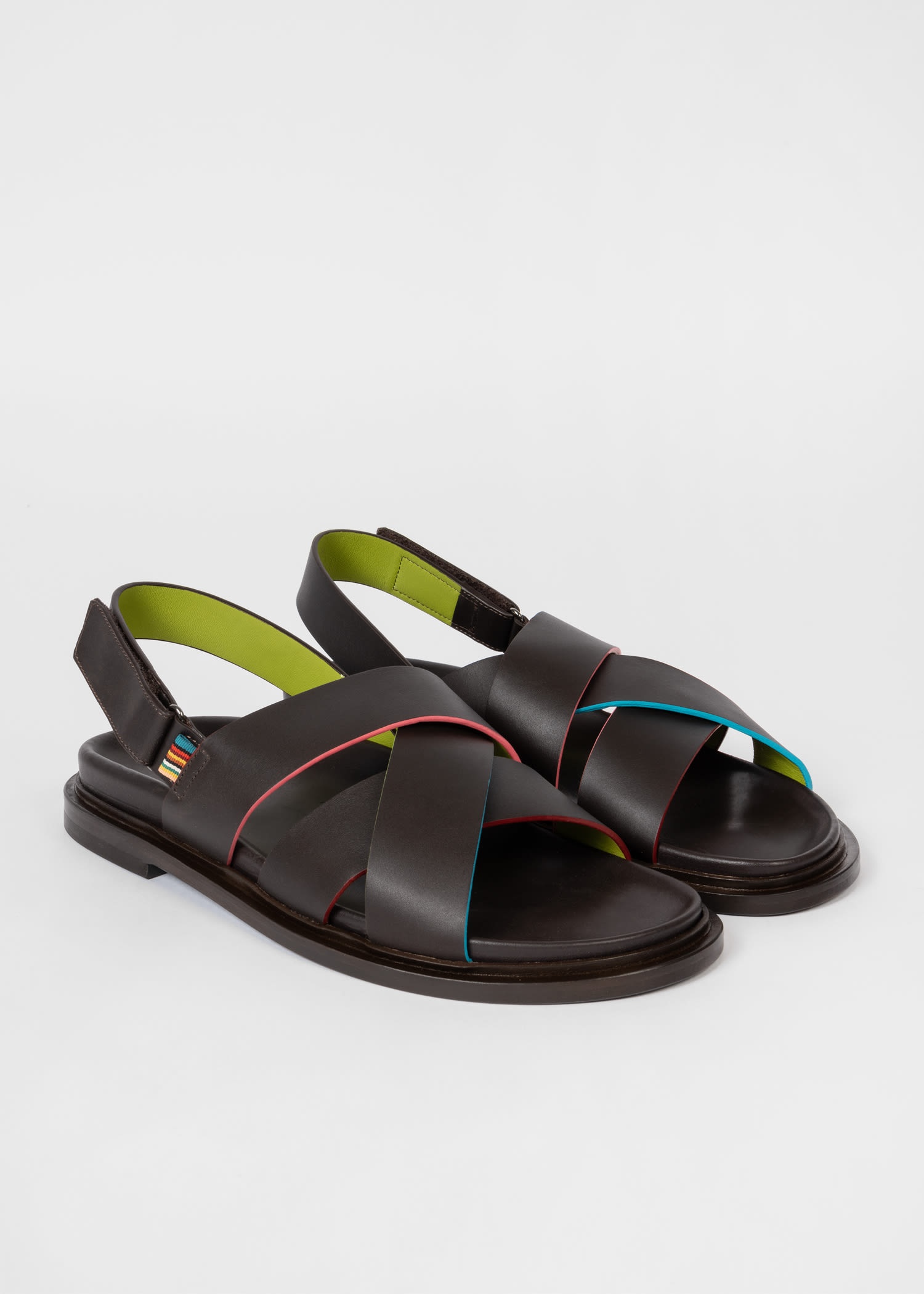 Dark Brown Leather Sandals - 3