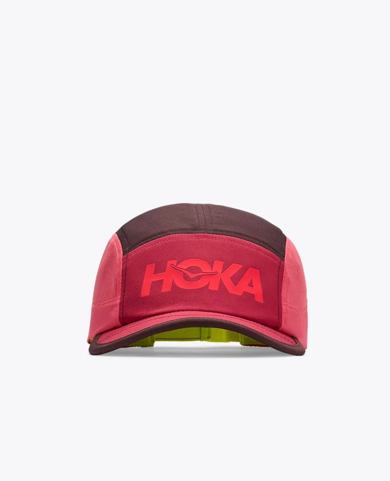 Hoka Run Hat in Deep Mauve/Red Agate - 1