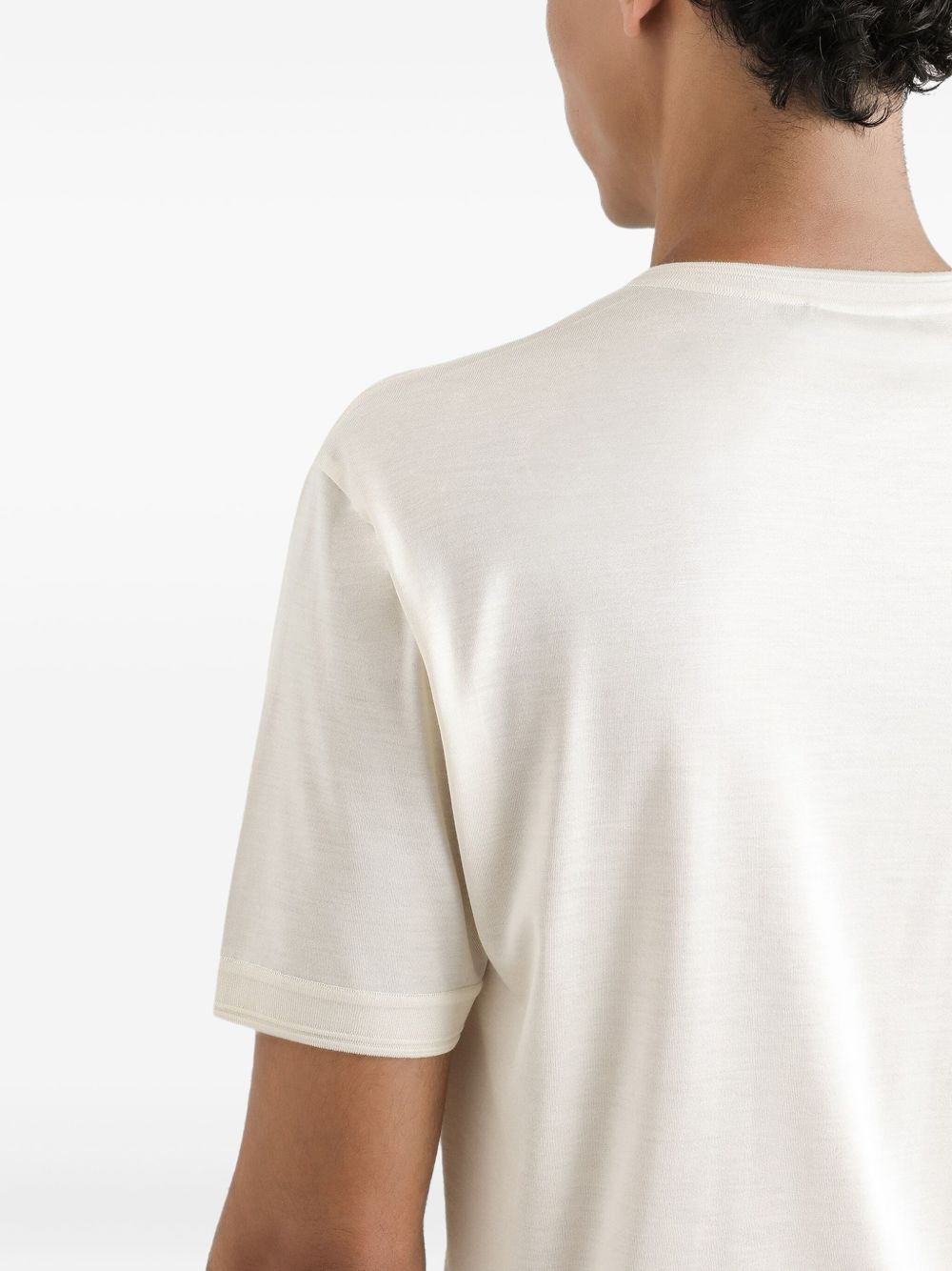 logo-detail crew-neck t-shirt - 4