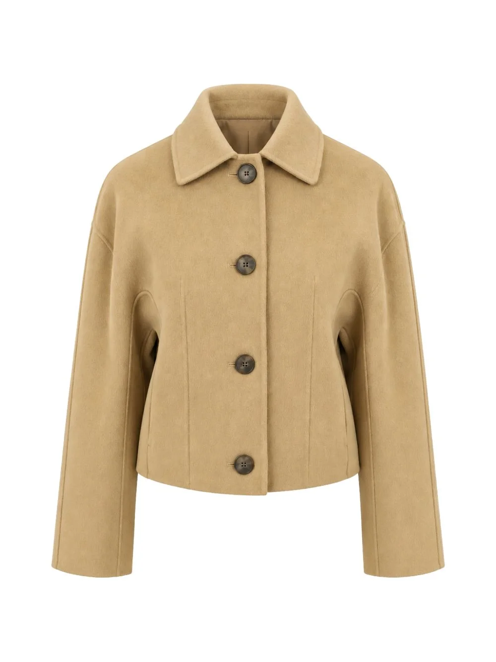 button-up collared jacket - 1