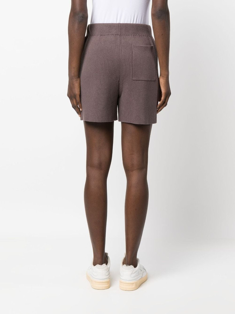 ribbed-knit silk-blend shorts 4