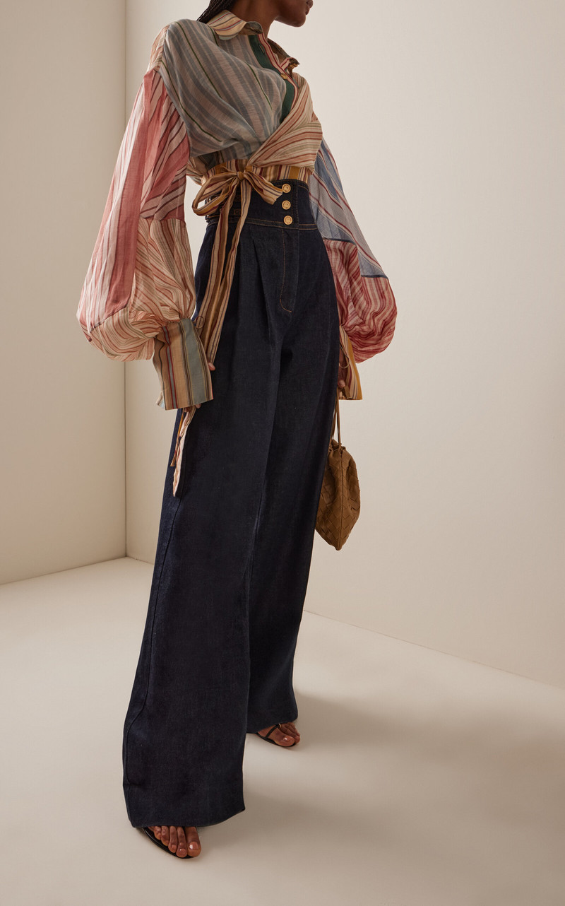 Zimmermann Rebellion Denim Tailored Pant dark wash outlook