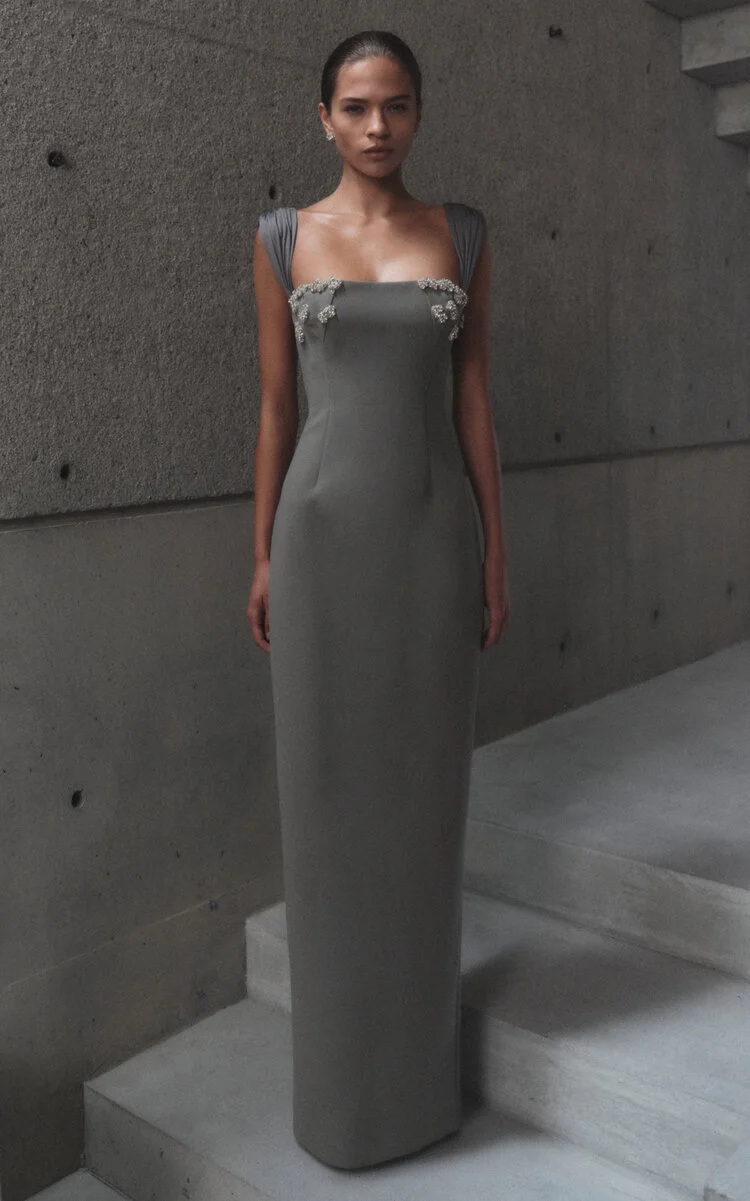 Malia Gown dark wash - 1