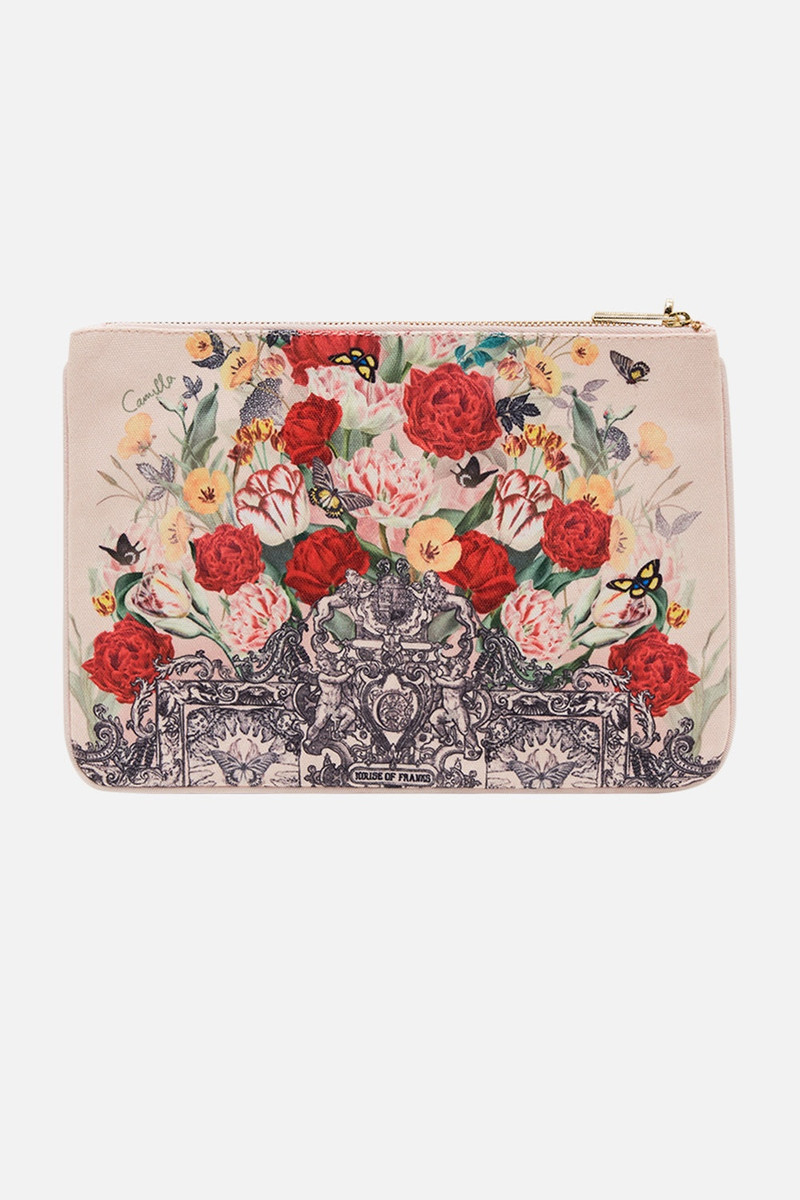 CAMILLA SMALL CANVAS CLUTCH outlook