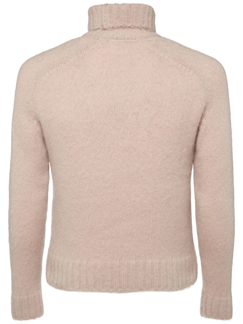 Brushed wool blend roll neck sweater - 2