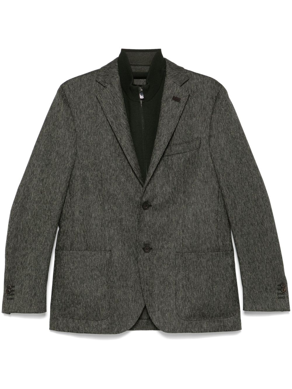 layered blazer - 1
