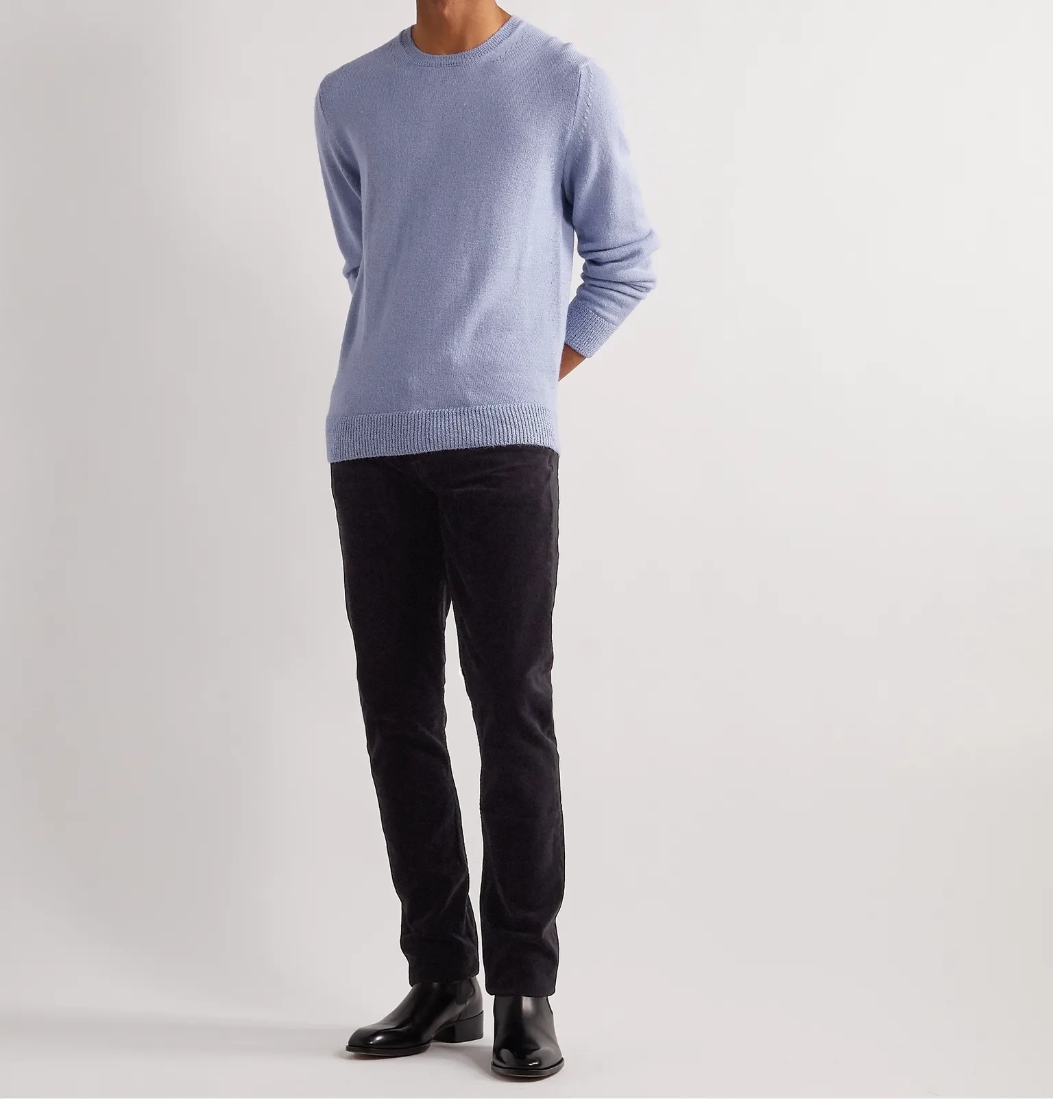 Slim-Fit Alpaca and Silk-Blend Sweater - 2