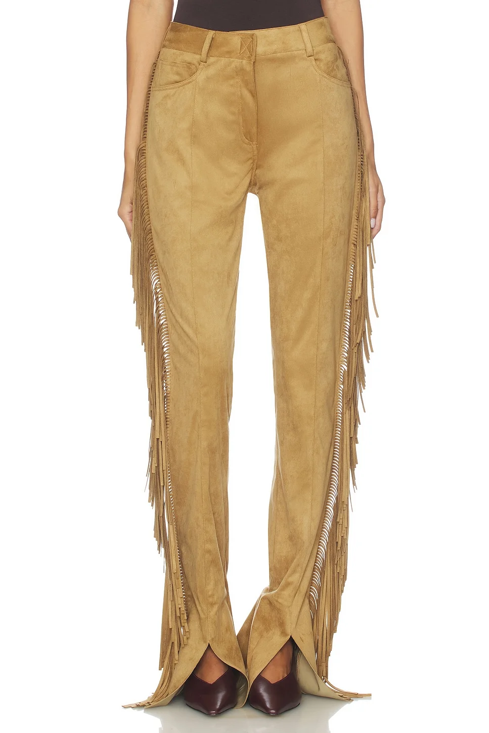 Fringe Spat Jeans - 1