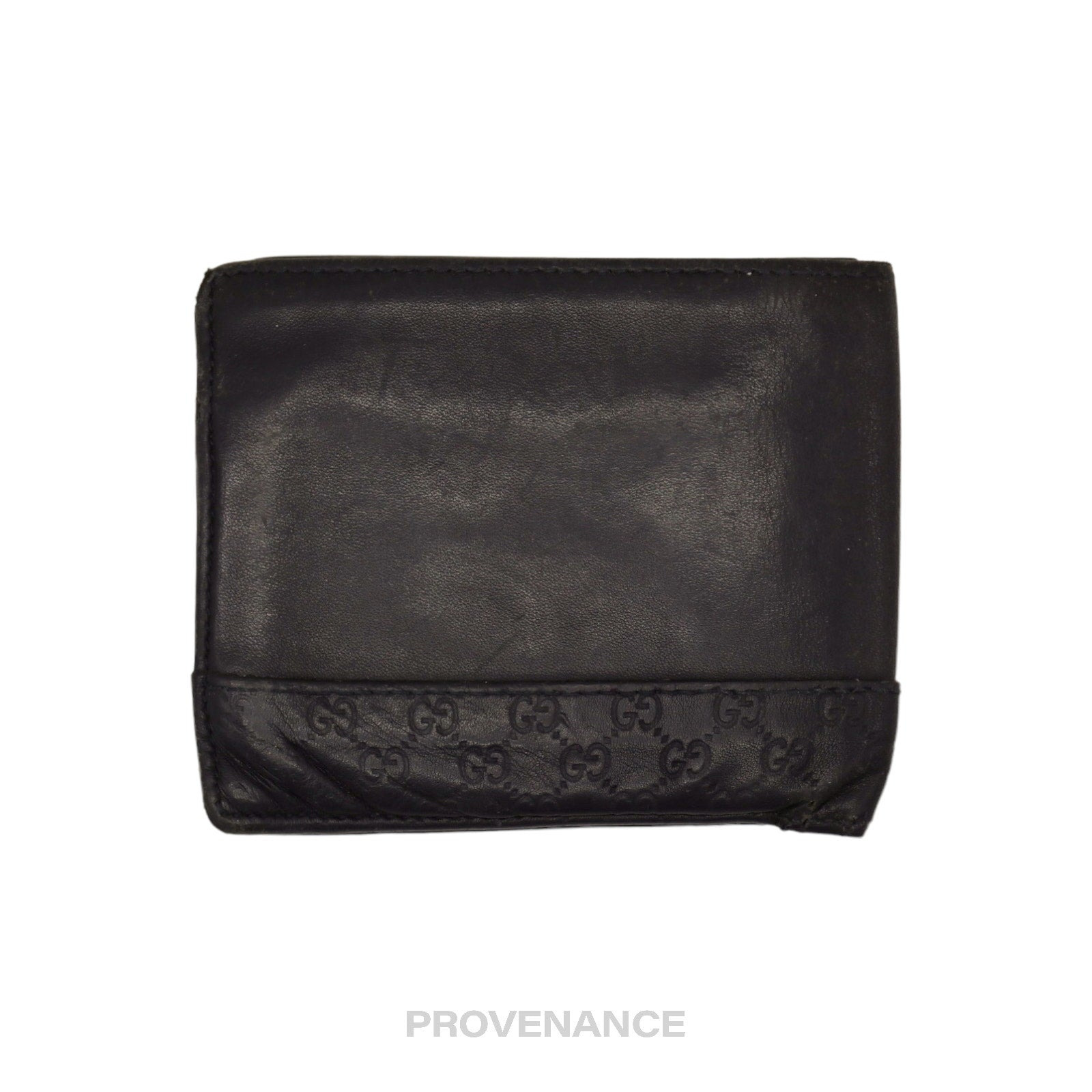 Gucci Bifold Wallet - Black Micro Guccissima Leather - 2