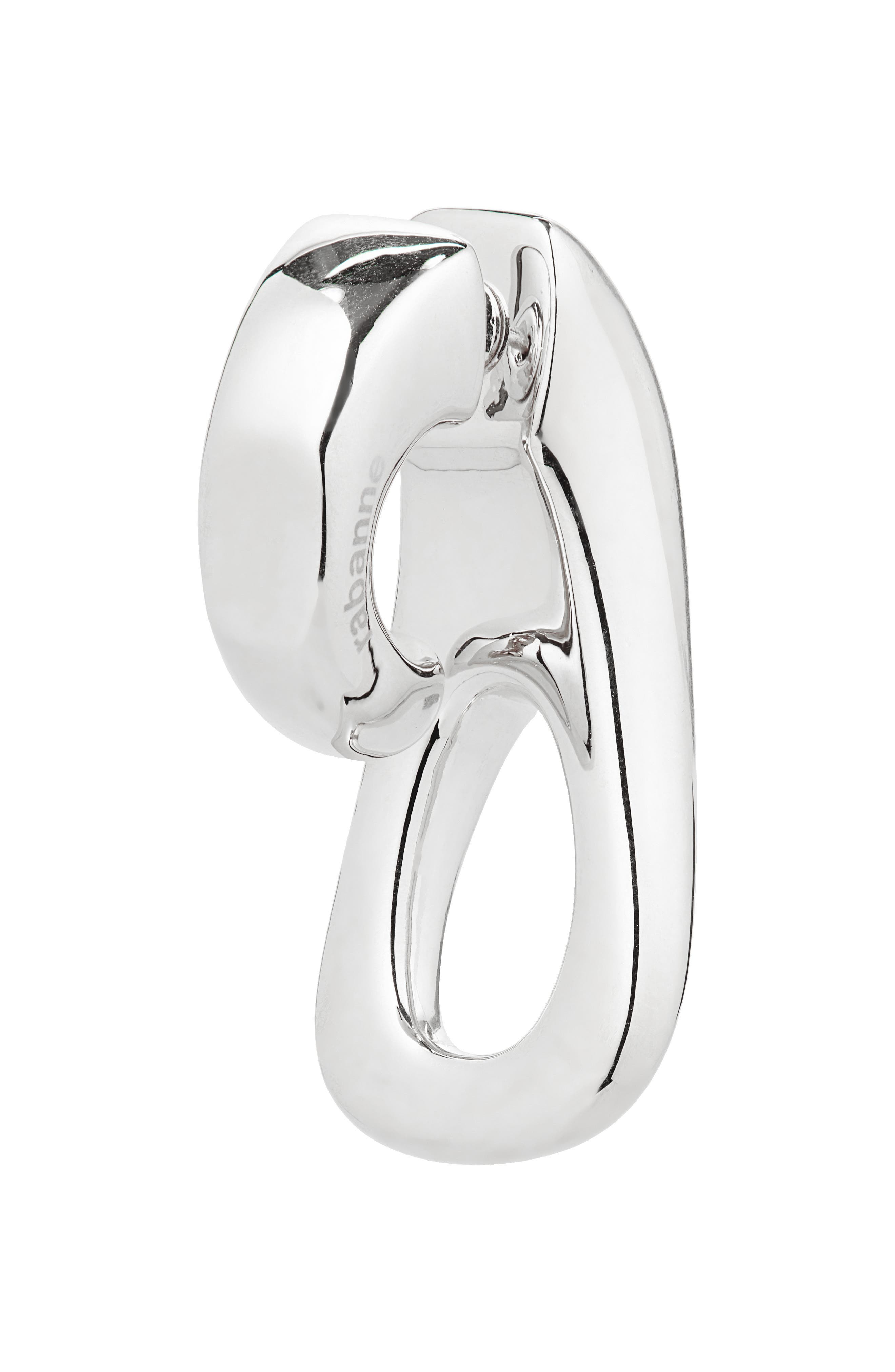 Rabanne Zip Pull Single Earring in Silver at Nordstrom - 2