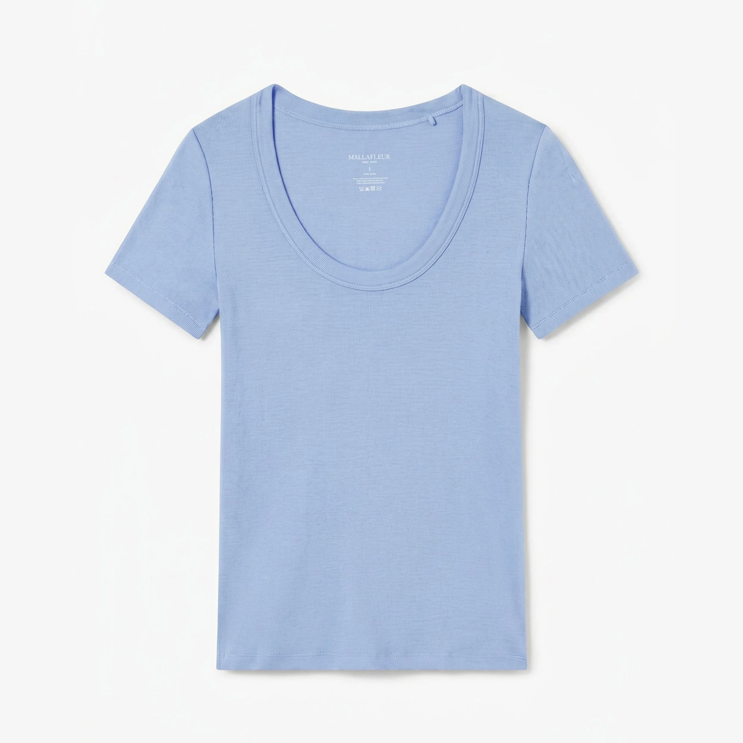 Avi Scoopneck T-Shirt - Ribbed Pima Cotton - 1