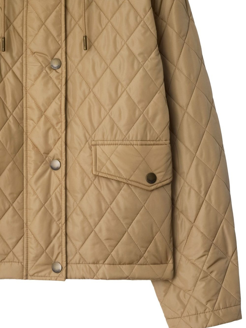 Burberry cropped quilted jacket outlook