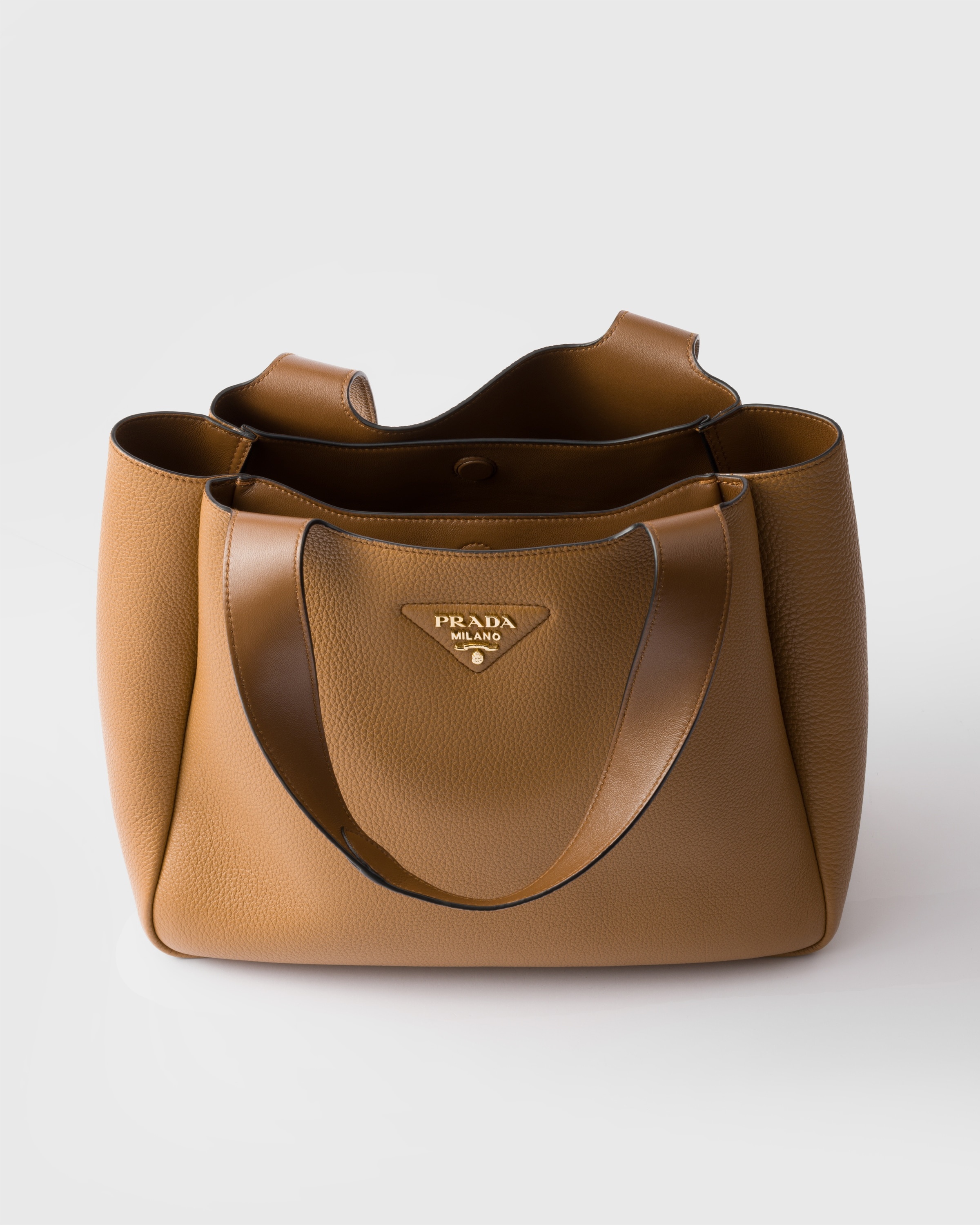 Medium leather tote bag - 4