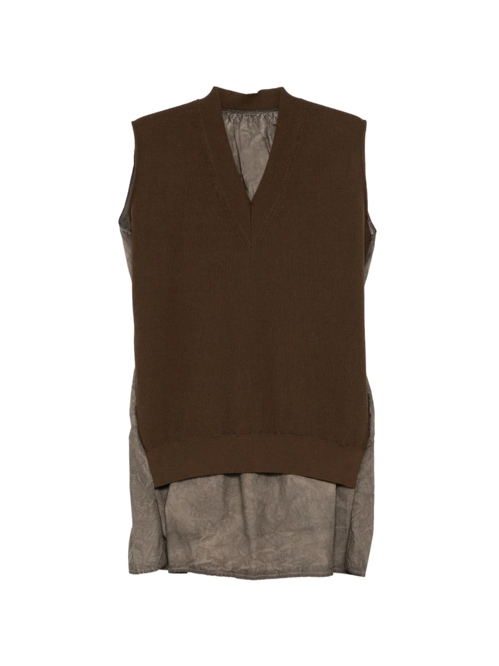 V-neck sleeveless top - 1
