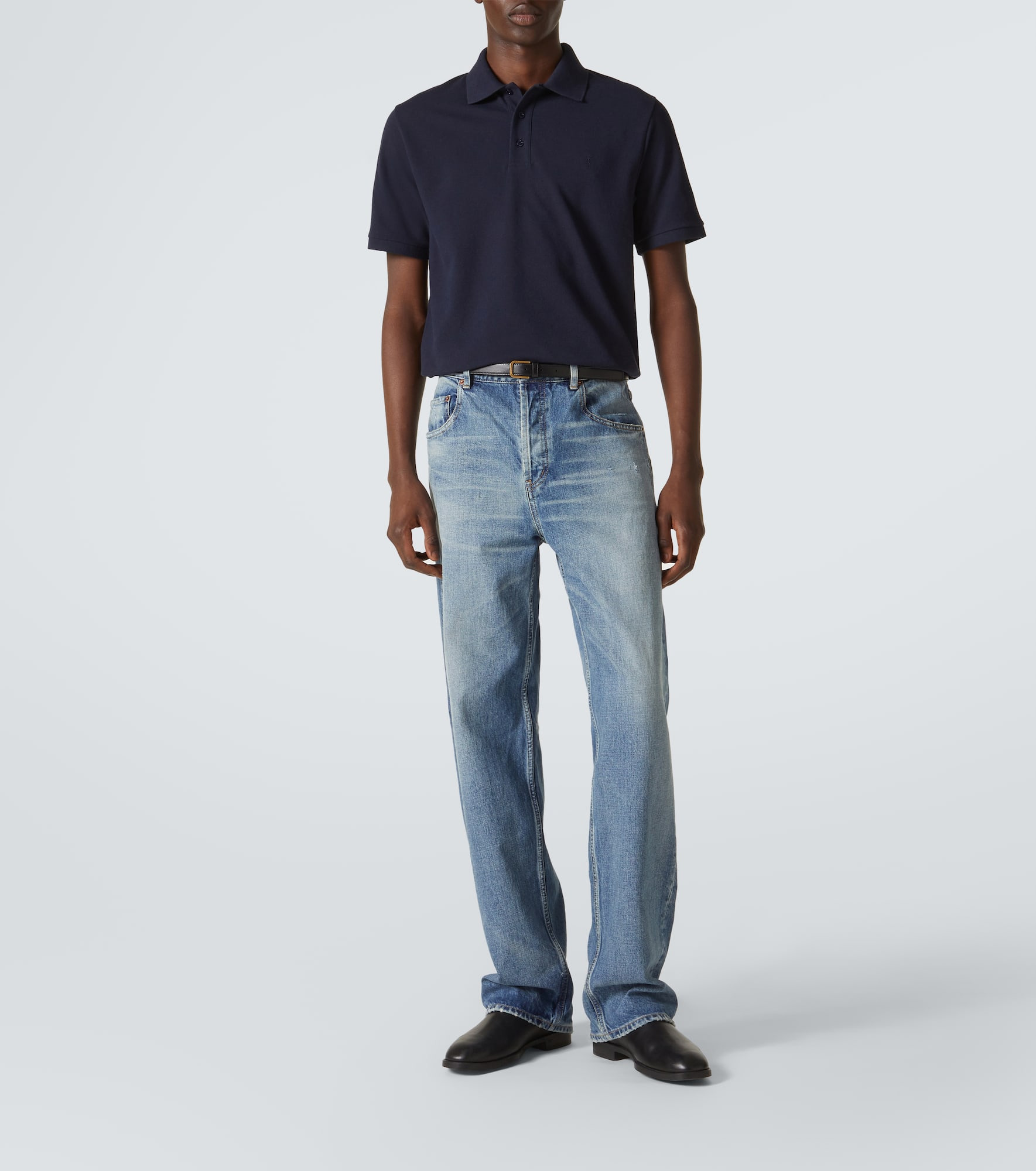 Cotton-blend polo shirt - 2