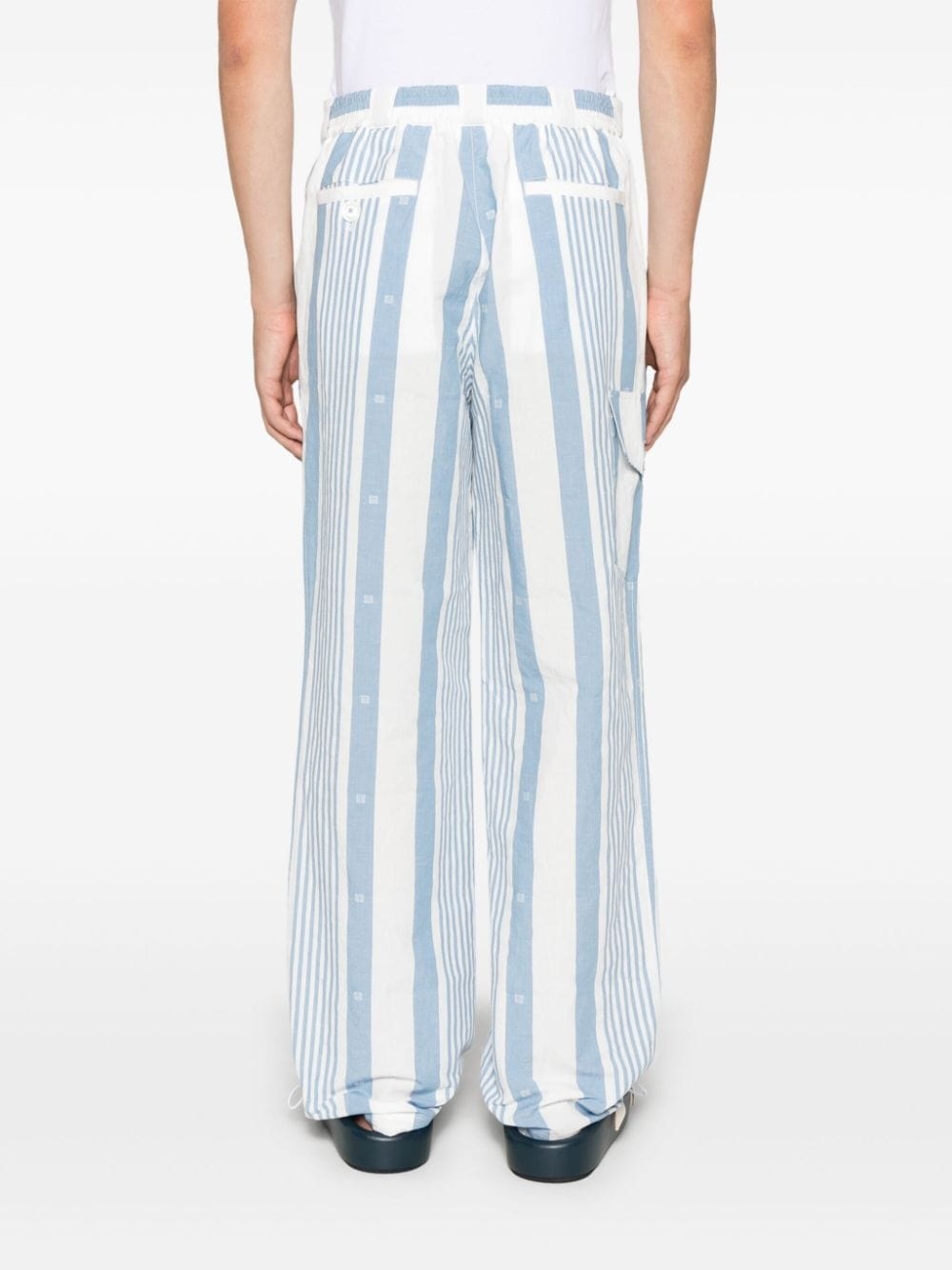 4G-striped trousers - 4