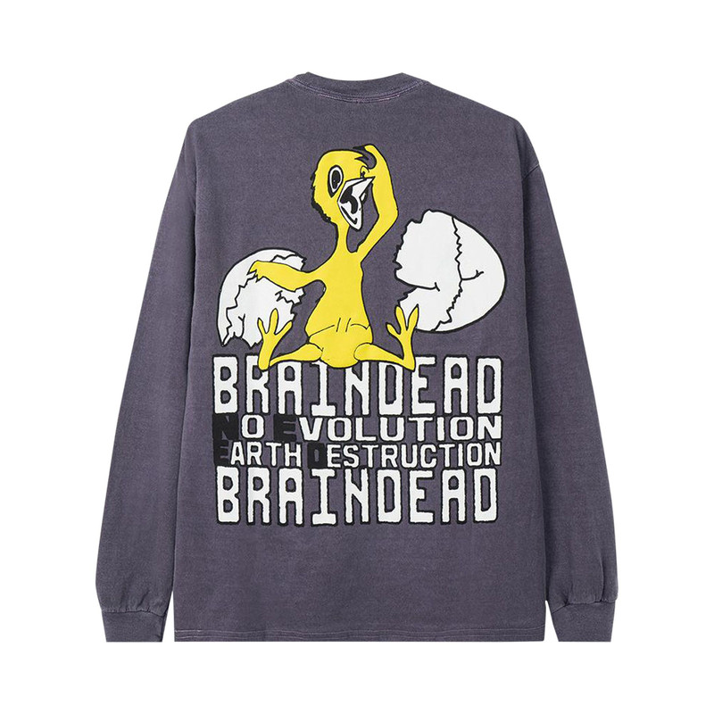 BRAIN DEAD Brain Dead Hatchlings Long-Sleeve Tee 'Berry' outlook