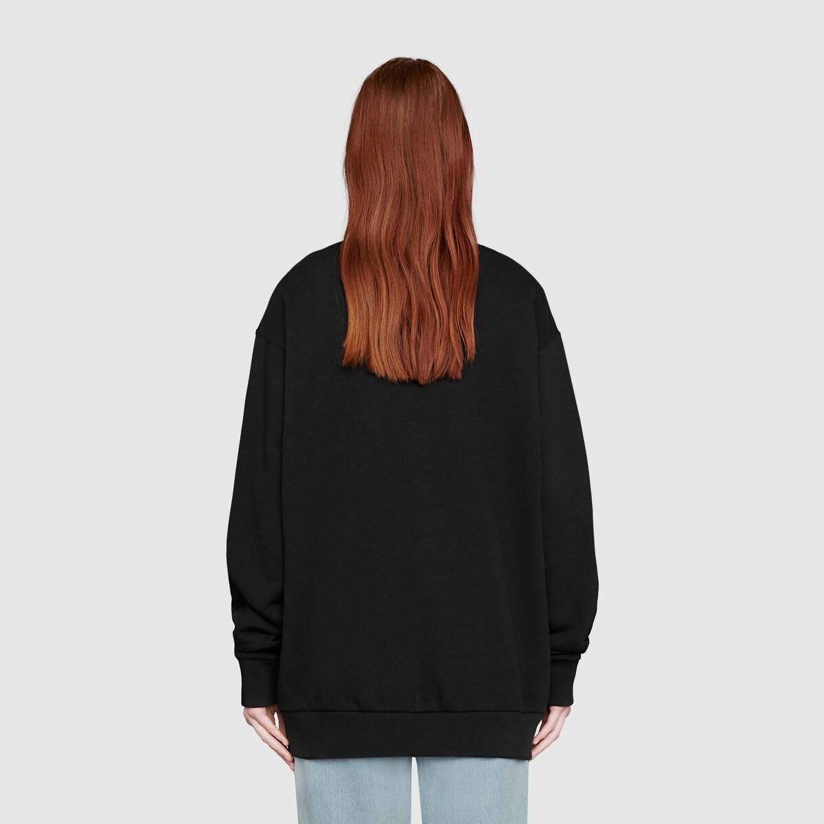 Oversize sweatshirt with Gucci logo - 4