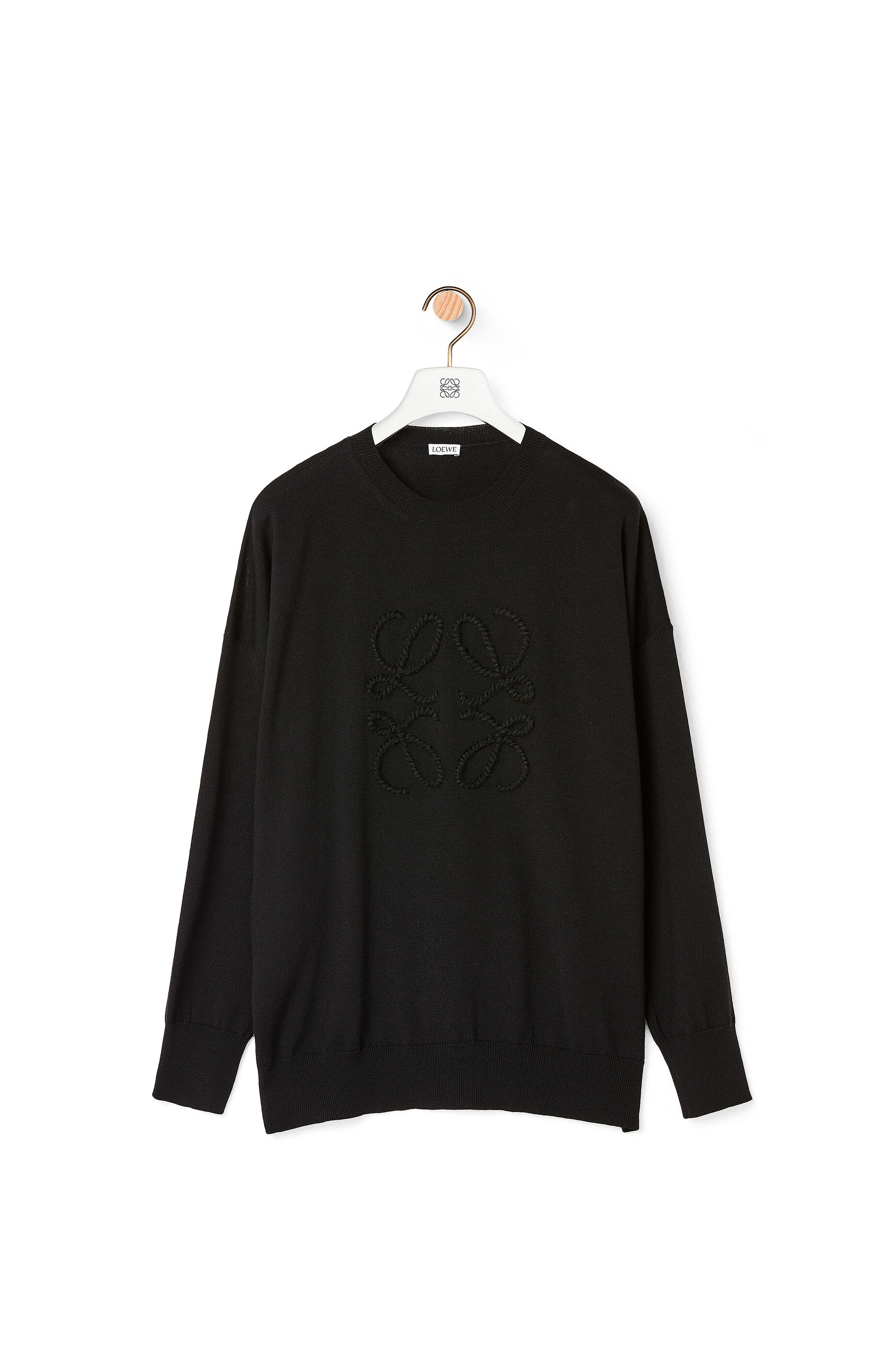 Anagram stitch sweater in wool and cashmere - 1