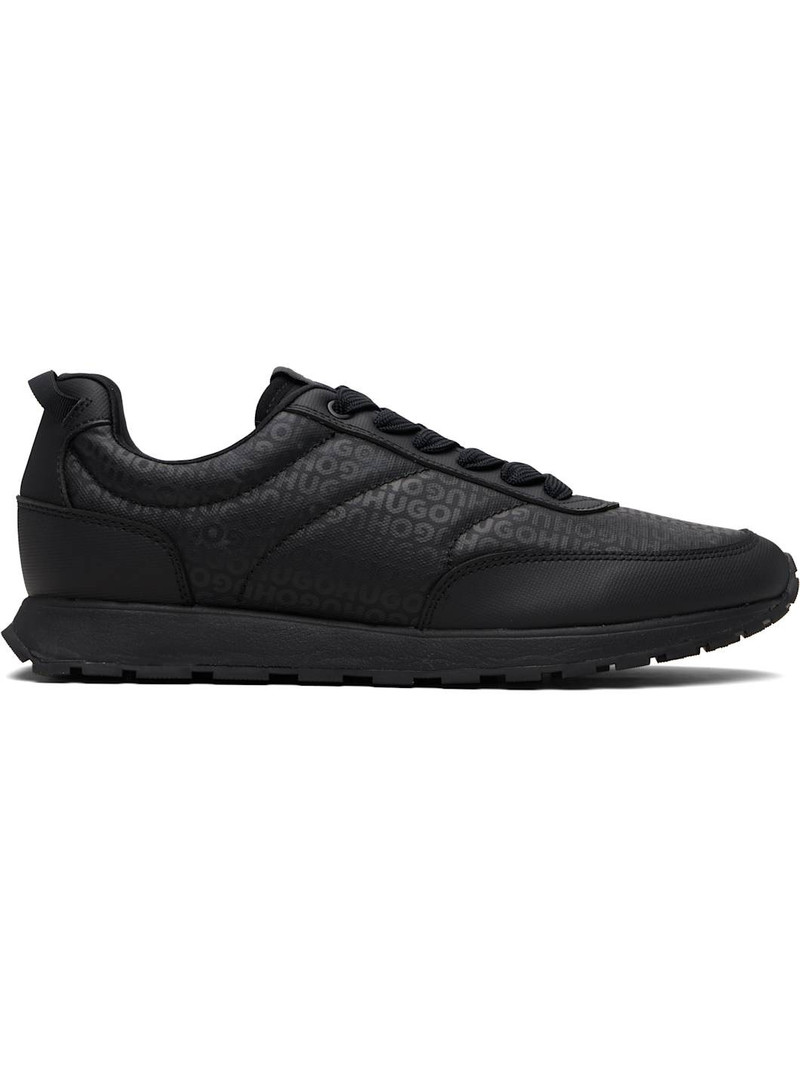 Black Monogrammed Uppers Sneakers 1