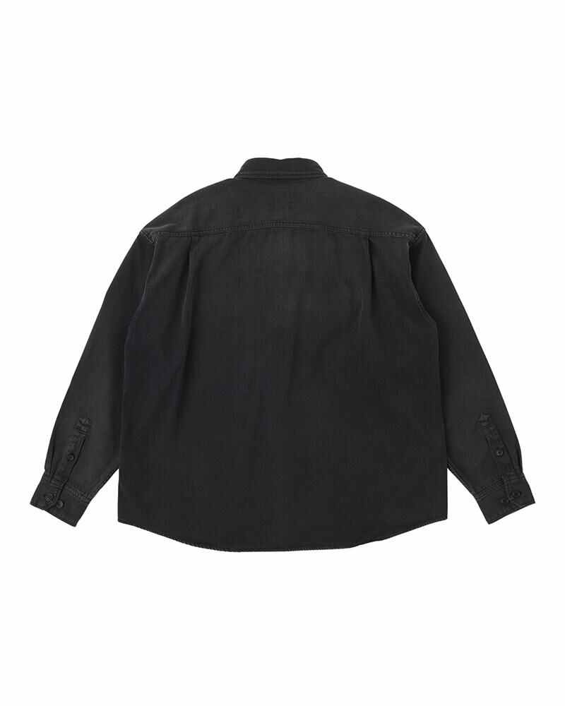 visvim LUMBER L/S DMGD BLACK | REVERSIBLE