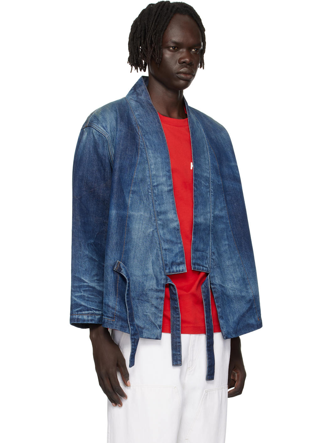 Navy Kenzo Paris Kimino Denim Jacket - 2