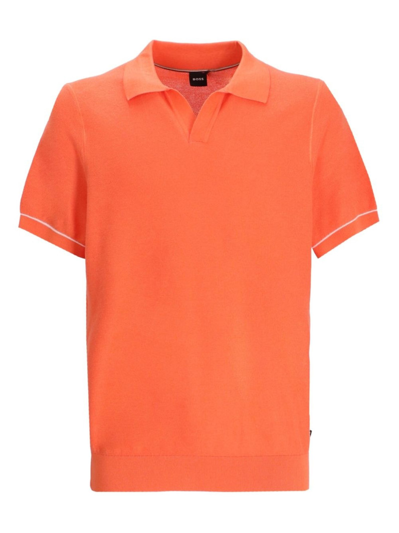 Johnny-collar T-shirt 1