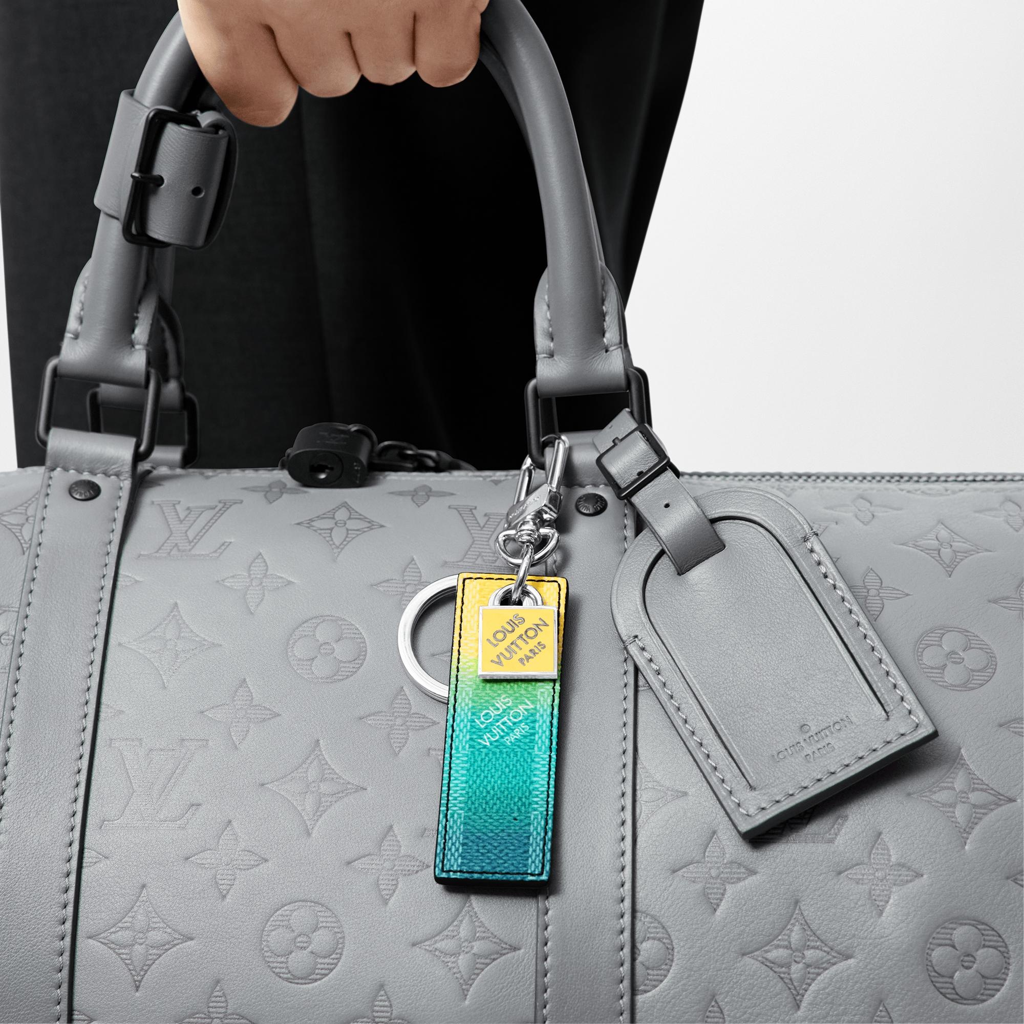 Damier Stripes Tab Bag Charm And Key Holder - 2