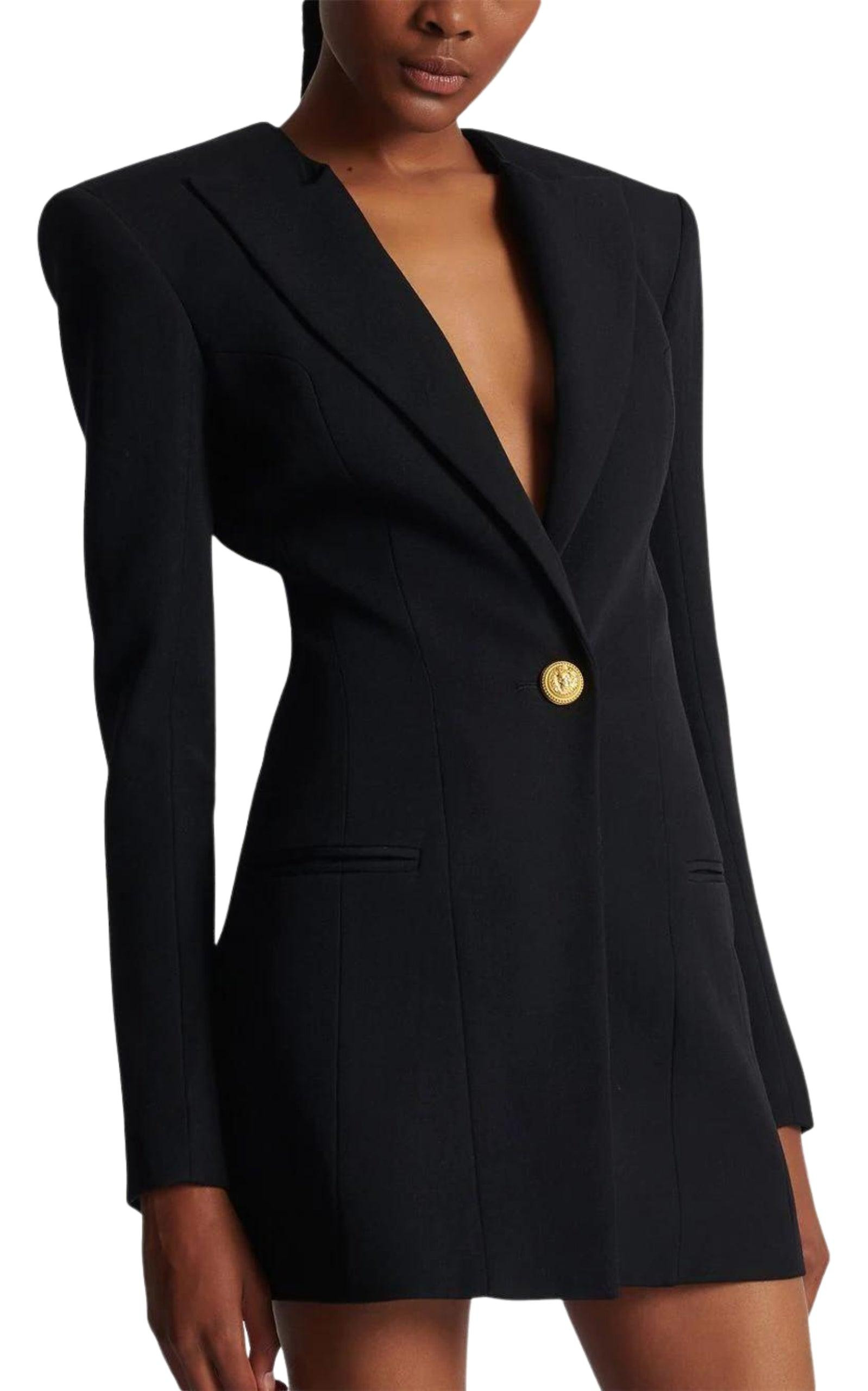 Single-breasted Blazer Dress - 4