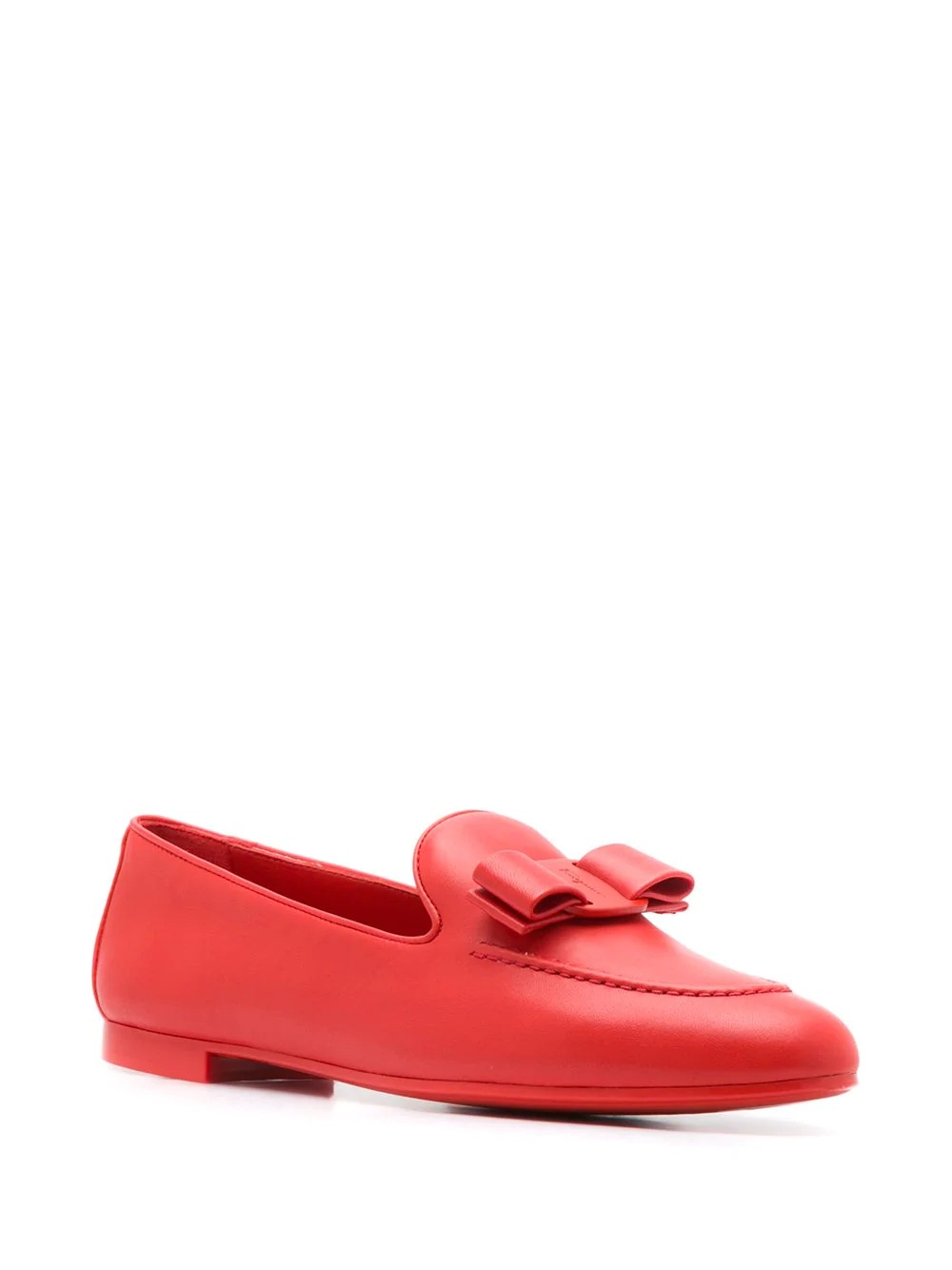 Lesley bow-detail loafers - 2