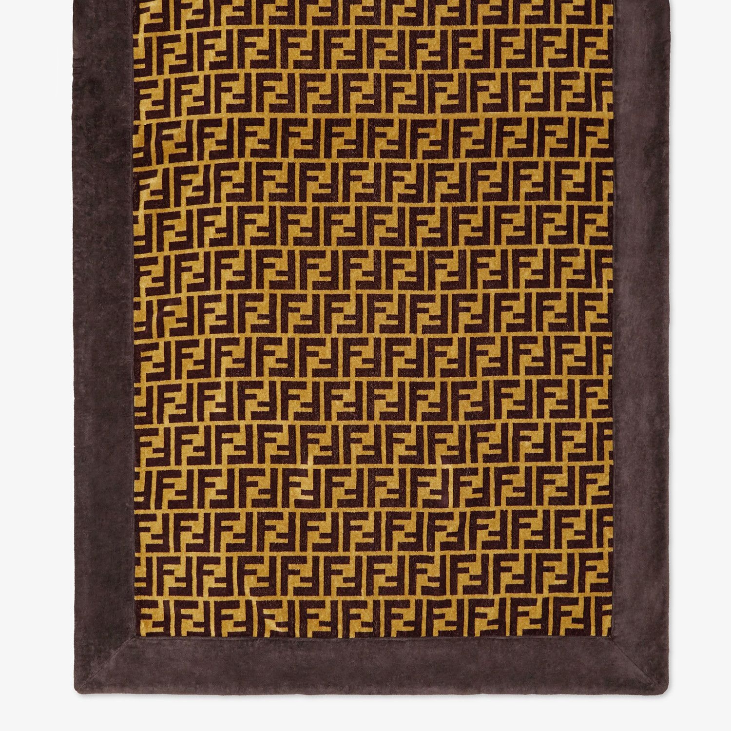 Brown cotton beach towel - 3