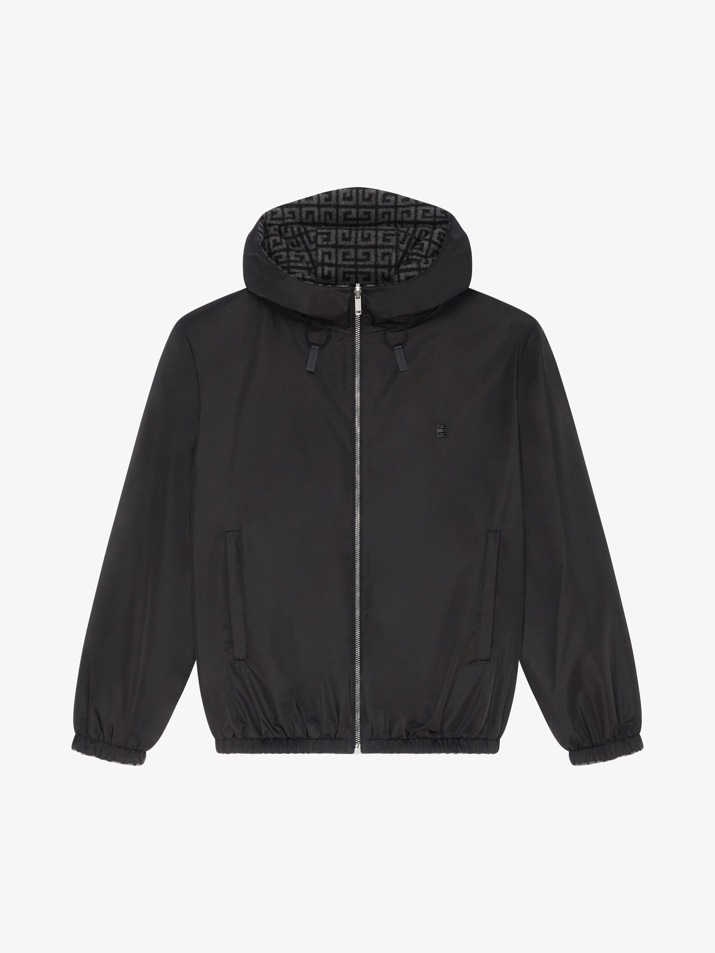 4G REVERSIBLE ZIPPED HOODIE IN WOOL - 1