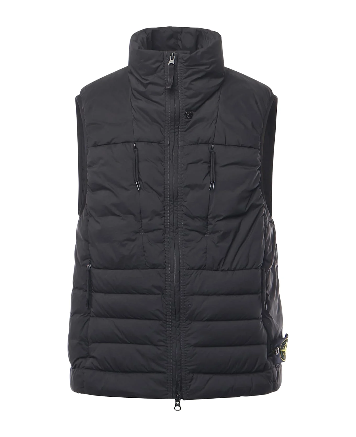 Nylon Down Vest With Logo - 1