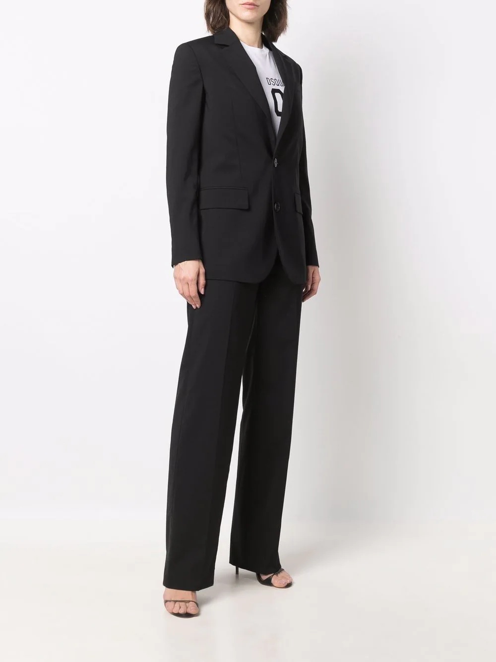 wide-leg two-piece suit - 3